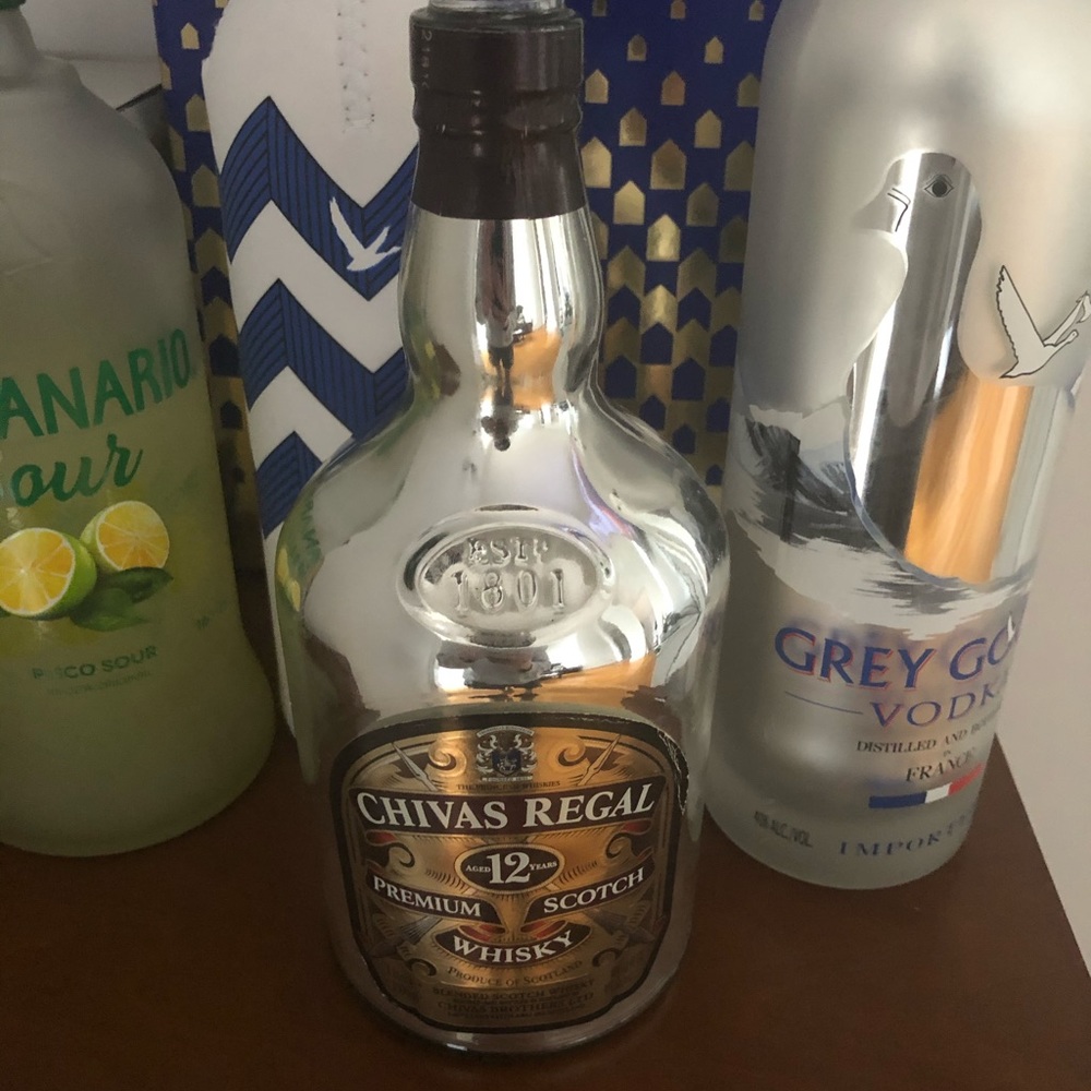 Very cool decorative liquor bottles